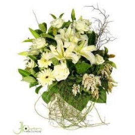 Bundle Of Assorted White Flowers